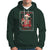 Christmas Hoodie Dead Inside But Jolly AF Funny Chillin'Skeleton - Wonder Print Shop