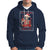 Christmas Hoodie Dead Inside But Jolly AF Funny Chillin'Skeleton - Wonder Print Shop
