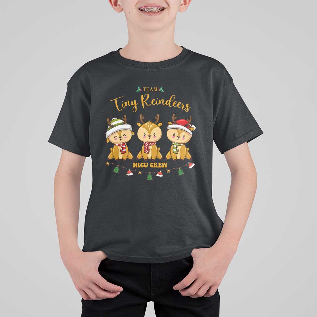 Christmas Nurse Nicu Crew Tiny Reindeer T Shirt For Kid - Wonder Print Shop