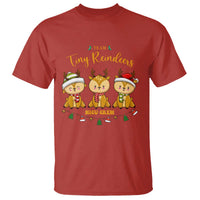 Christmas Nurse Nicu Crew Tiny Reindeer T Shirt - Wonder Print Shop