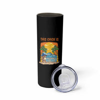 Funny Retirement Skinny Tumbler This Chick Is Retired Women Relax At The Beach