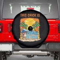 Funny Retirement Spare Tire Cover This Chick Is Retired Women Relax At The Beach