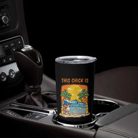 Funny Retirement Tumbler Cup This Chick Is Retired Women Relax At The Beach