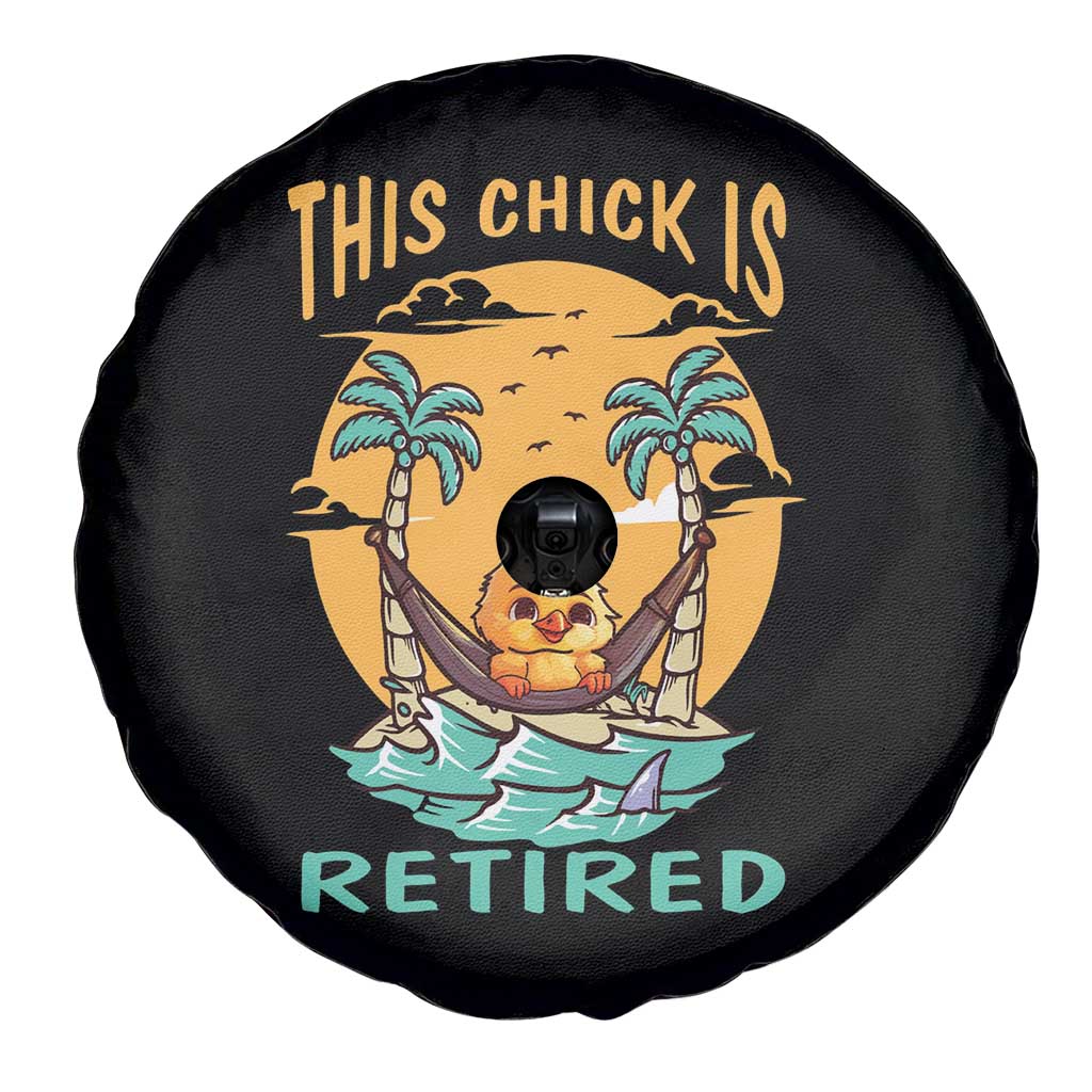 Retirement Spare Tire Cover This Chick Is Retired Women Relax At The Beach
