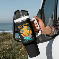 Retirement Tumbler With Handle This Chick Is Retired Women Relax At The Beach