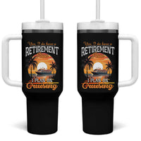 Funny Retirement Cruising Tumbler With Handle Yes I Do Have A Plan On Cruising Retired Cruiser