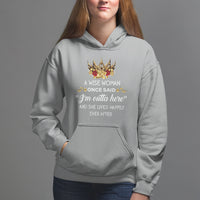Retirement Hoodie A Wise Woman Once Said I'm Outta Here Funny Retired - Wonder Print Shop