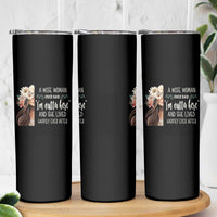 Retirement Skinny Tumbler A Wise Woman Once Said I'm Outta Here Funny Retired