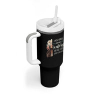 Retirement Tumbler With Handle A Wise Woman Once Said I'm Outta Here Funny Retired