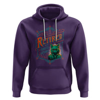 Retirement Hoodie Cool Cat Retired Not My Problem Anymore - Wonder Print Shop