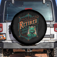 Retirement Spare Tire Cover Cool Cat Retired Not My Problem Anymore
