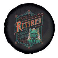 Retirement Spare Tire Cover Cool Cat Retired Not My Problem Anymore