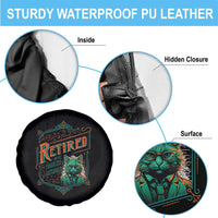 Retirement Spare Tire Cover Cool Cat Retired Not My Problem Anymore