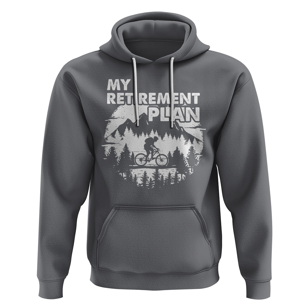 Retirement Plan Hoodie Funny Retired Rider Riding Bicycle - Wonder Print Shop