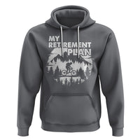 Retirement Plan Hoodie Funny Retired Rider Riding Bicycle - Wonder Print Shop
