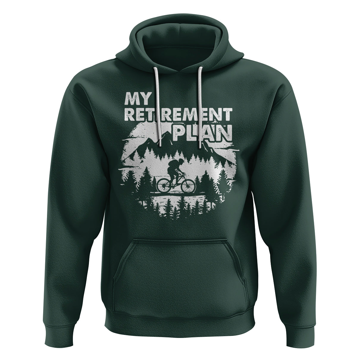 Retirement Plan Hoodie Funny Retired Rider Riding Bicycle - Wonder Print Shop