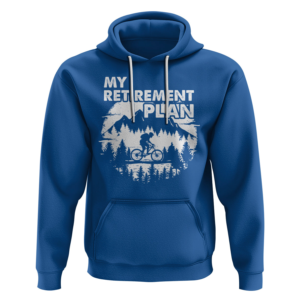 Retirement Plan Hoodie Funny Retired Rider Riding Bicycle - Wonder Print Shop