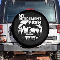 Retirement Plan Funny Retired Rider Riding Bicycle Spare Tire Cover