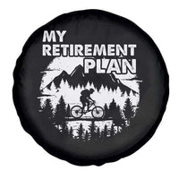 Retirement Plan Funny Retired Rider Riding Bicycle Spare Tire Cover