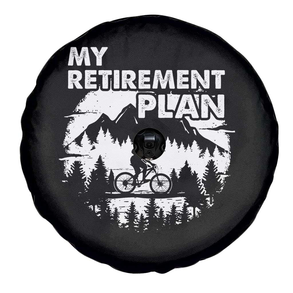 Retirement Plan Funny Retired Rider Riding Bicycle Spare Tire Cover