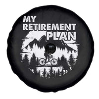Retirement Plan Funny Retired Rider Riding Bicycle Spare Tire Cover