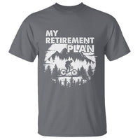 Retirement Plan T Shirt Funny Retired Rider Riding Bicycle - Wonder Print Shop