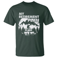 Retirement Plan T Shirt Funny Retired Rider Riding Bicycle - Wonder Print Shop