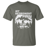 Retirement Plan T Shirt Funny Retired Rider Riding Bicycle - Wonder Print Shop