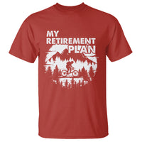 Retirement Plan T Shirt Funny Retired Rider Riding Bicycle - Wonder Print Shop