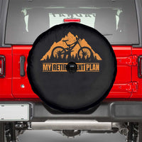 Funny Retirement Plan Spare Tire Cover Retired Rider Riding Bicycle