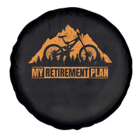 Funny Retirement Plan Spare Tire Cover Retired Rider Riding Bicycle