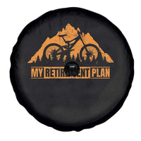 Funny Retirement Plan Spare Tire Cover Retired Rider Riding Bicycle