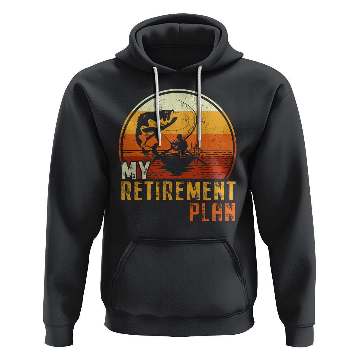 Retirement Plan Hoodie Funny Retired Fisherman Fishing - Wonder Print Shop