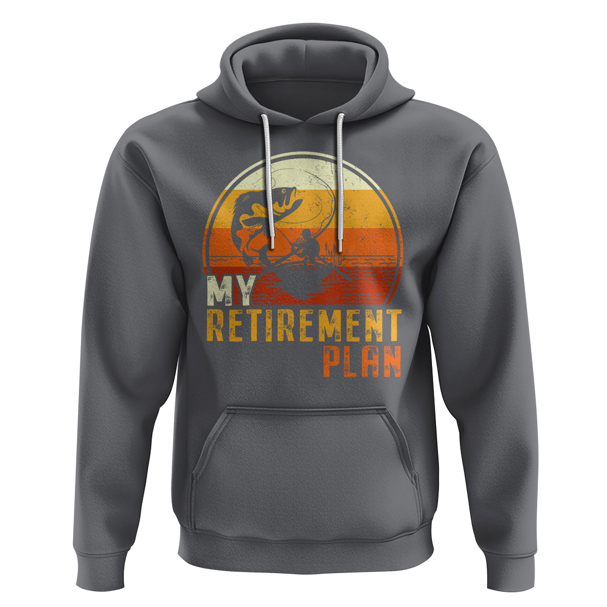 Retirement Plan Hoodie Funny Retired Fisherman Fishing - Wonder Print Shop