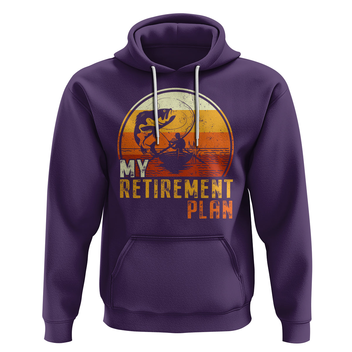 Retirement Plan Hoodie Funny Retired Fisherman Fishing - Wonder Print Shop
