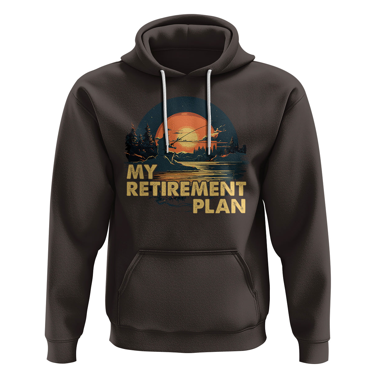Retirement Plan Hoodie Funny Retired Fisherman Fishing - Wonder Print Shop