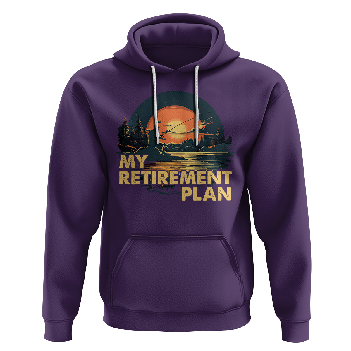 Retirement Plan Hoodie Funny Retired Fisherman Fishing - Wonder Print Shop