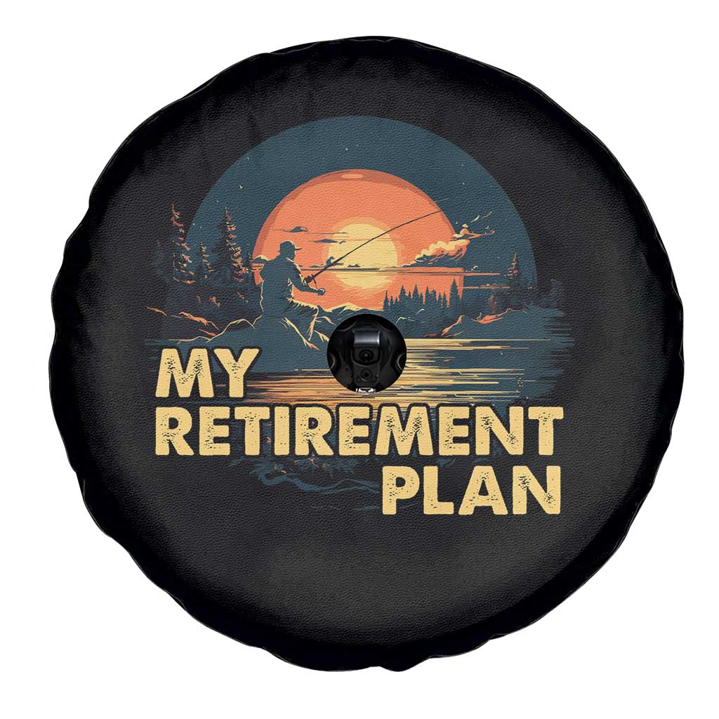 Fishing Retirement Plan Spare Tire Cover Funny Retired Fisherman