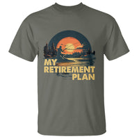 Retirement Plan T Shirt Funny Retired Fisherman Fishing - Wonder Print Shop