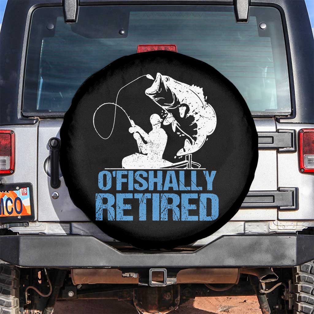 Retirement Fishing Spare Tire Cover O'fishally Retired Fisherman