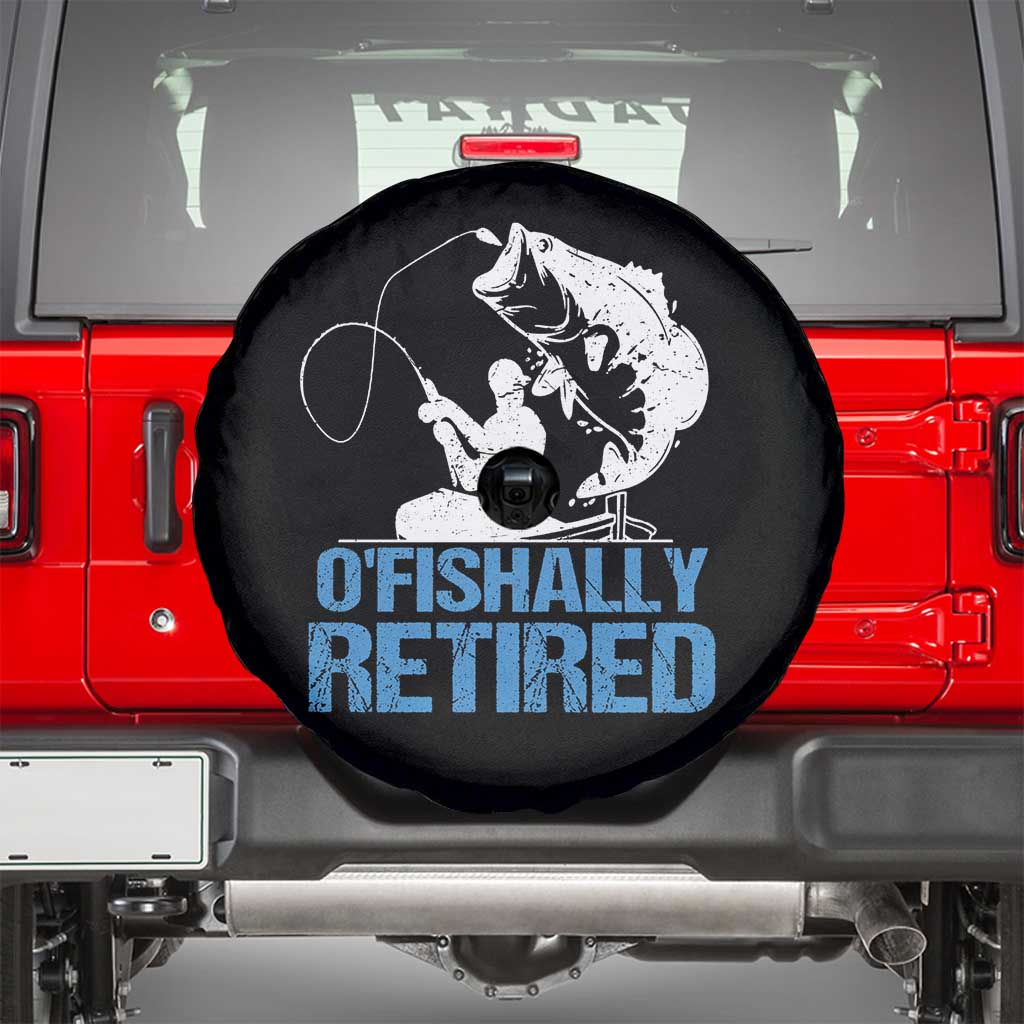 Retirement Fishing Spare Tire Cover O'fishally Retired Fisherman