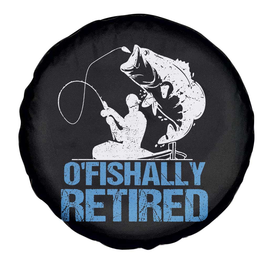 Retirement Fishing Spare Tire Cover O'fishally Retired Fisherman