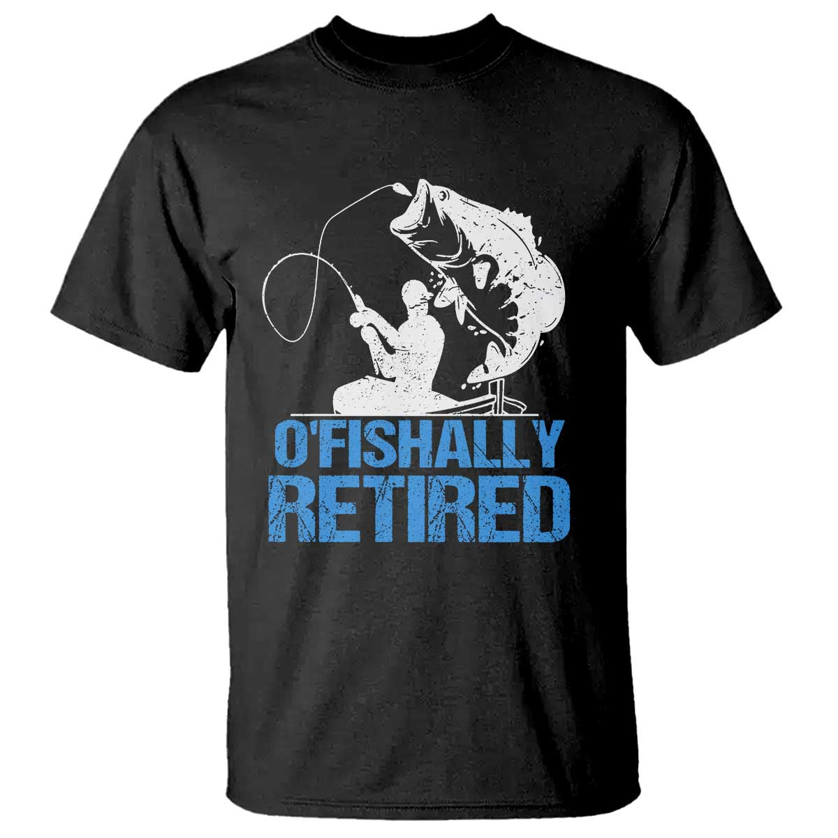 Retirement T Shirt O'fishally Retired Fishing Fisherman - Wonder Print Shop