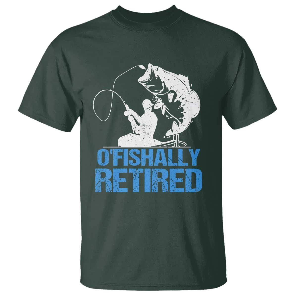 Retirement T Shirt O'fishally Retired Fishing Fisherman - Wonder Print Shop