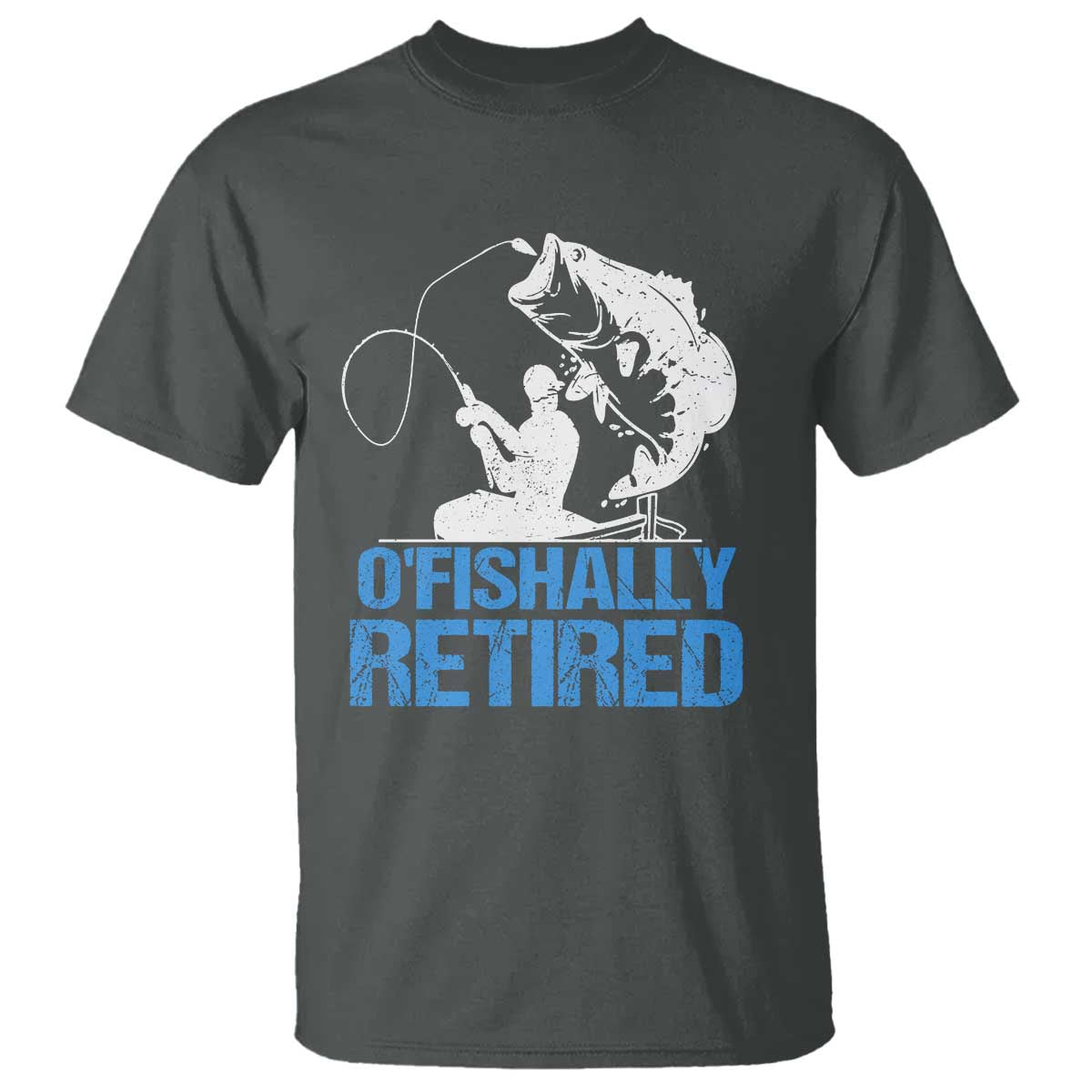 Retirement T Shirt O'fishally Retired Fishing Fisherman - Wonder Print Shop