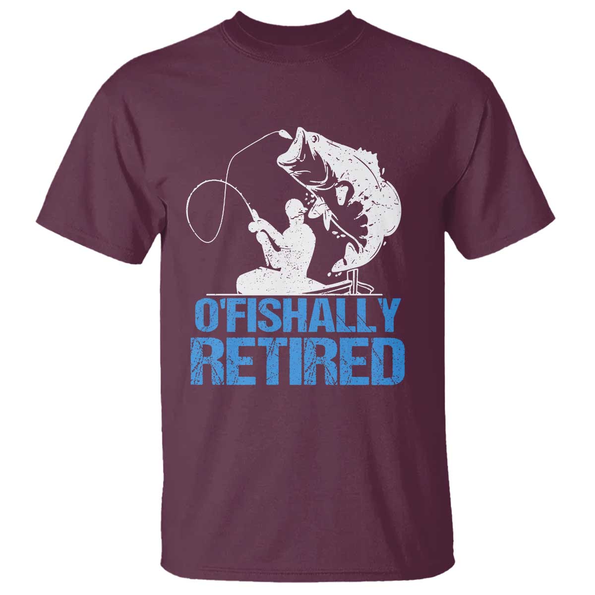 Retirement T Shirt O'fishally Retired Fishing Fisherman - Wonder Print Shop