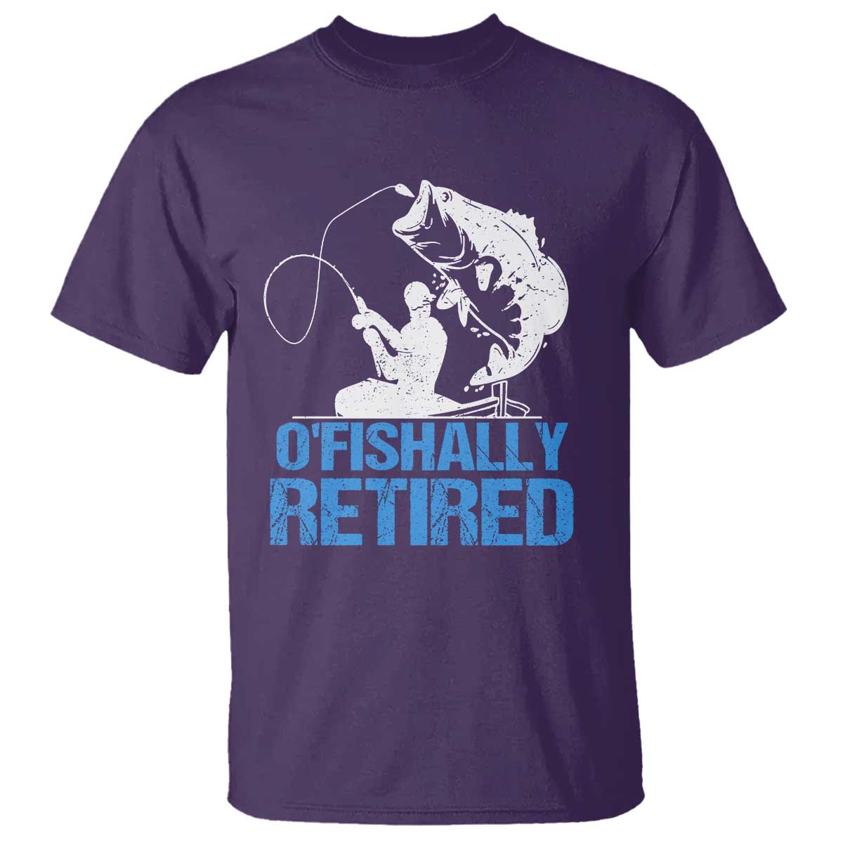 Retirement T Shirt O'fishally Retired Fishing Fisherman - Wonder Print Shop
