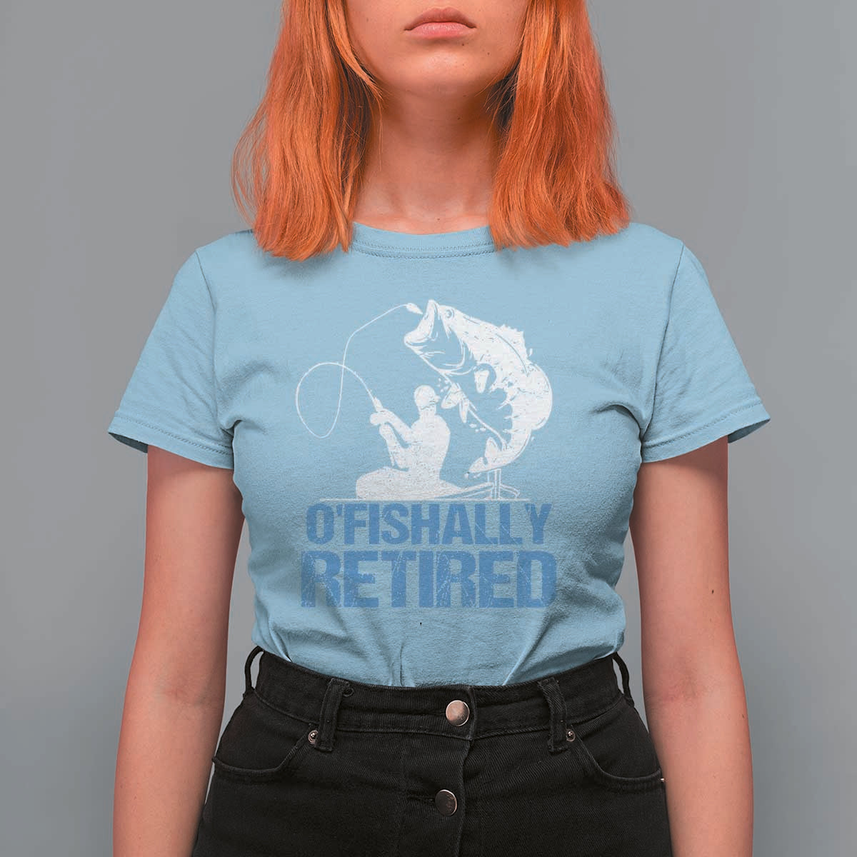 Retirement T Shirt For Women O'fishally Retired Fishing Fisherman - Wonder Print Shop