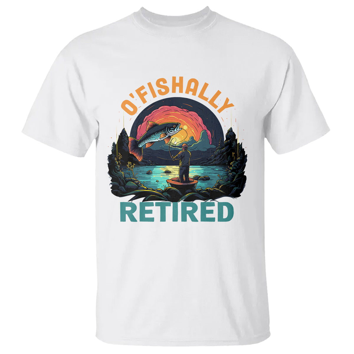 Retirement T Shirt O'fishally Retired Fishing Men - Wonder Print Shop