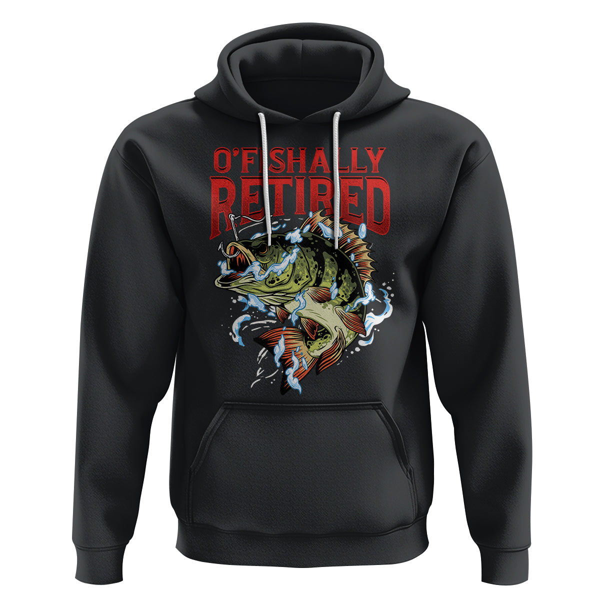 Retirement Hoodie O'fishally Retired Fishing Men - Wonder Print Shop